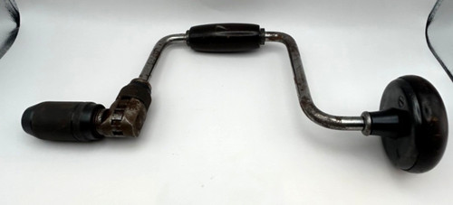 Vintage hand brace drill made - brace,